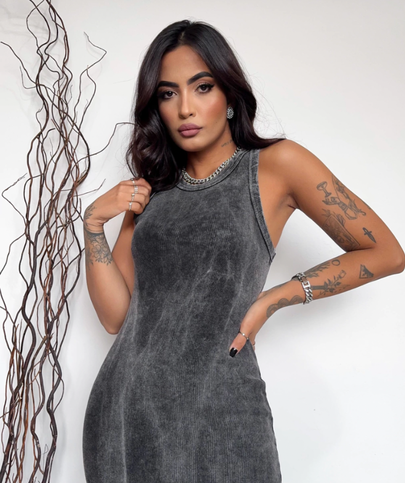 Vestido Tubinho Midi