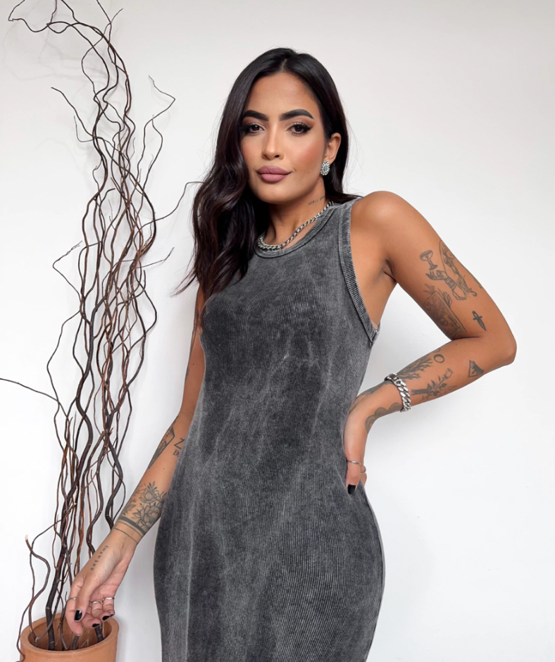 Vestido Tubinho Midi