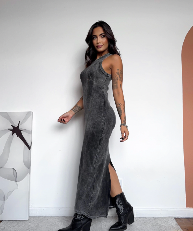 Vestido Tubinho Midi