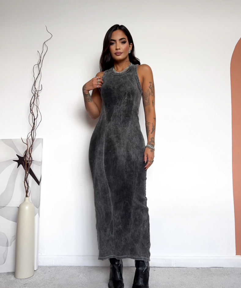 Vestido Tubinho Midi